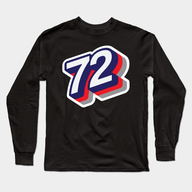 72 Long Sleeve T-Shirt by MplusC